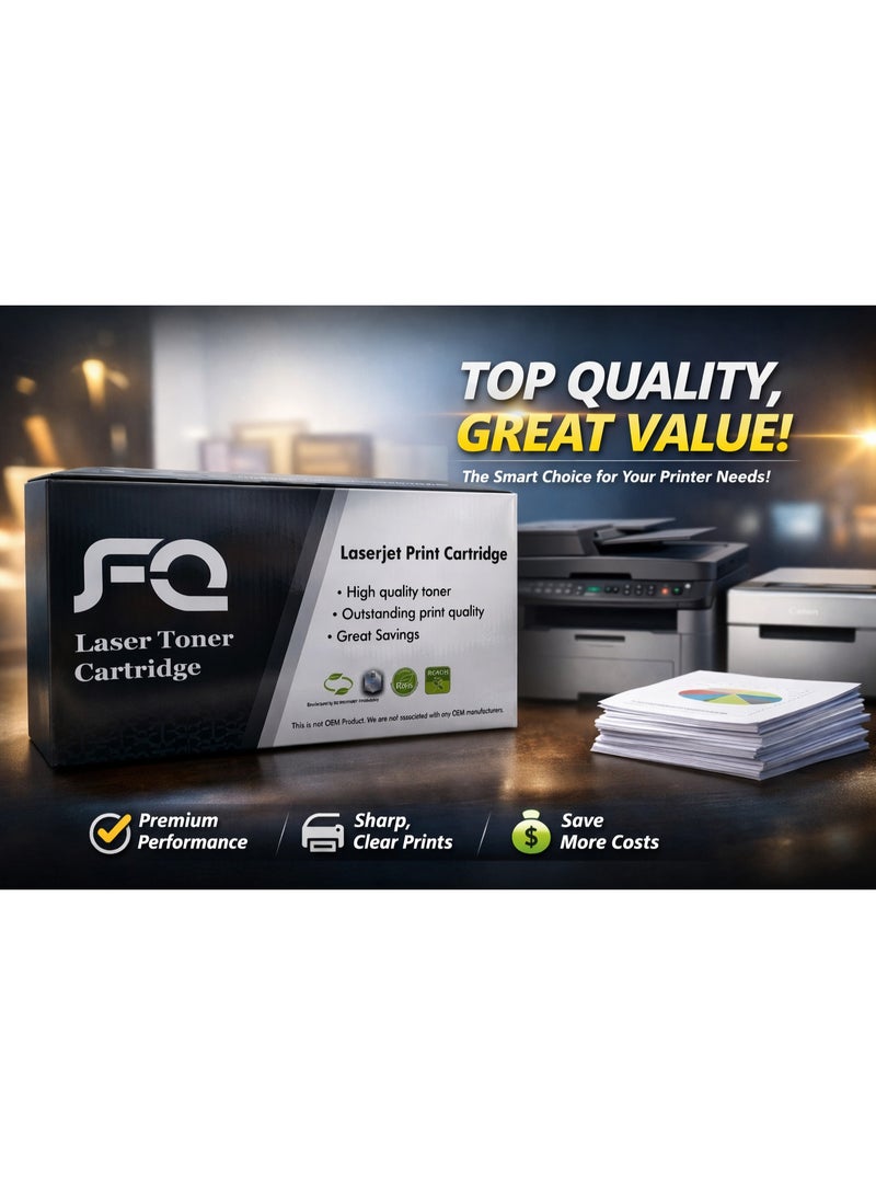 أف كيو خرطوشة حبر 44A CF244A متوافقة مع طابعة HP Laserjet M15a M15w MFP M28a M28w M31w (أسود) - Image 2